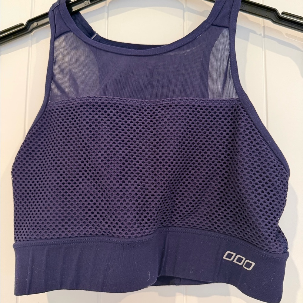 Lorna Jane Purple Mesh Crop Top